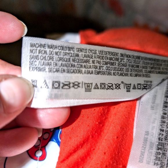 Disney Minnie Mouse Red Packable Rain Jacket Hood Attached‎ Ears Pouch Size 2 - Picture 14 of 15